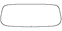 Lincoln Aviator Window 2020 - Rear Window (Edge exceeds the innder side of black cermic by 3mm)