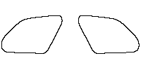 Lincoln Corsair Window 2020 - Rear Quarter (Edge exceeds the innder side of black cermic by 3mm)