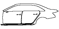 Audi A4 S4 Saloon/Sedan 2017 - (left) Door+Side Skirt+Rear Fender