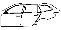 BMW Alpina B3 GT Touring 2020 - (left) Door+Rear Fender
