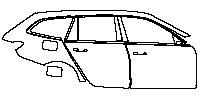 BMW Alpina B3 GT Touring 2020 - (right) Door+Rear Fender