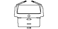 Volkswagen Transporter 6.1 (EU) Standard Wheelbase 2020 - Trunk Lid (without spoiler, without emblem)