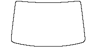 Skoda Enyaq iV (EU) Coupe 2021 - Windshield (inside) (without mirror and dotted area cutout, Edge ends at the inner side of dott