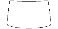 Skoda Enyaq iV (EU) Coupe 2021 - Windshield (inside) (without mirror and dotted area cutout, Edge exceeds the innder side of bla
