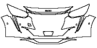 Peugeot 208 (EU) GT 2021 - Bumper+Headlamp (with 4 PDC)
