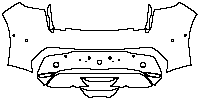 Peugeot 208 (EU) GT 2021 - Rear Bumper (with 6 PDC)