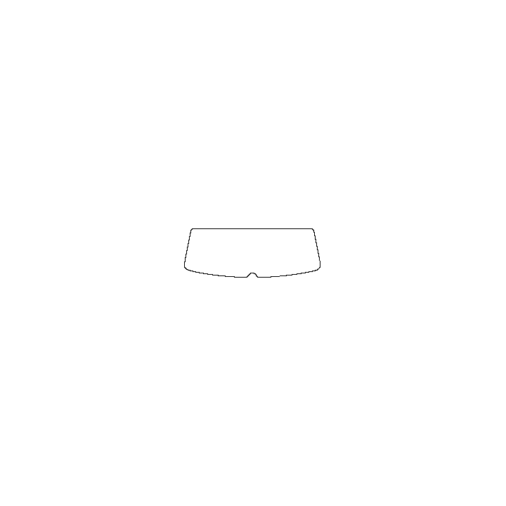Skoda Enyaq iV (EU) SUV 2021 - Rear Window (Edge ends at the inner side of dotted area)