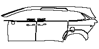 Hyundai Custin Exterior 2021 - (left) Door+Rear Fender+Side Skirt