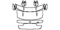 BMW 3 Series Sedan 2021 - Trunk Lid (with M Performance Package, with ''M3 Competition'' emblem)