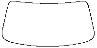 BMW 4 Series Coupe 2021 - Windshield (inside) (without mirror cutout)
