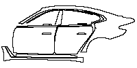 BMW Alpina B4 Exterior 2022 - (left) Door+Rear Fender+Side Skirt