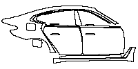 BMW Alpina B4 Exterior 2022 - (right) Door+Rear Fender+Side Skirt