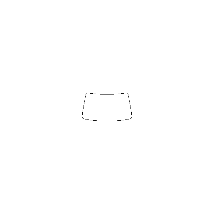 Volkswagen Taigo (EU) Window 2022 - Windshield (inside) (without mirror and dotted area cutout)