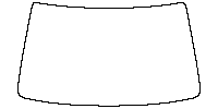 Volkswagen Taigo (EU) Window 2022 - Windshield (inside) (without mirror and dotted area cutout)
