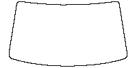 Hyundai Santa Cruz Windows 2022 - Windshield (without mirror cutout)