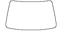 Skoda Fabia (EU) Window 2022 - Windshield (inside) (without mirror and dotted area cutout, Edge exceeds the innder side of black