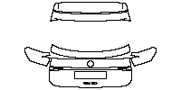 Volkswagen Taigo (EU) R-Line 2022 - Trunk Lid (with ''TAIGO'' emblem)