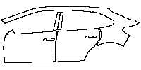 Volkswagen Taigo (EU) Base 2022 - (left) Door+Rear Fender