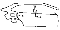 Volkswagen Taigo (EU) Base 2022 - (right) Door+Rear Fender