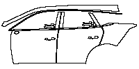 BYD TANG (EU) EV 2022 - (left) Door+Rear Fender+Side Skirt