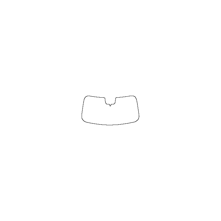 Ford Maverick Windows 2022 - Windshield (inside) (with mirror cutout)