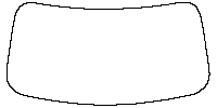 Ford Maverick Windows 2022 - Windshield (inside) (without mirror cutout)