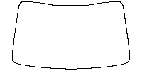 Toyota bZ4X (CN) Window 2022 - Windshield (inside) (without mirror and dotted area cutout, Edge exceeds the innder side of black