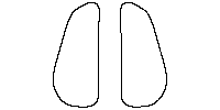 Toyota bZ4X (CN) Window 2022 - Rear Quarter (Edge exceeds the innder side of black cermic by 3mm)