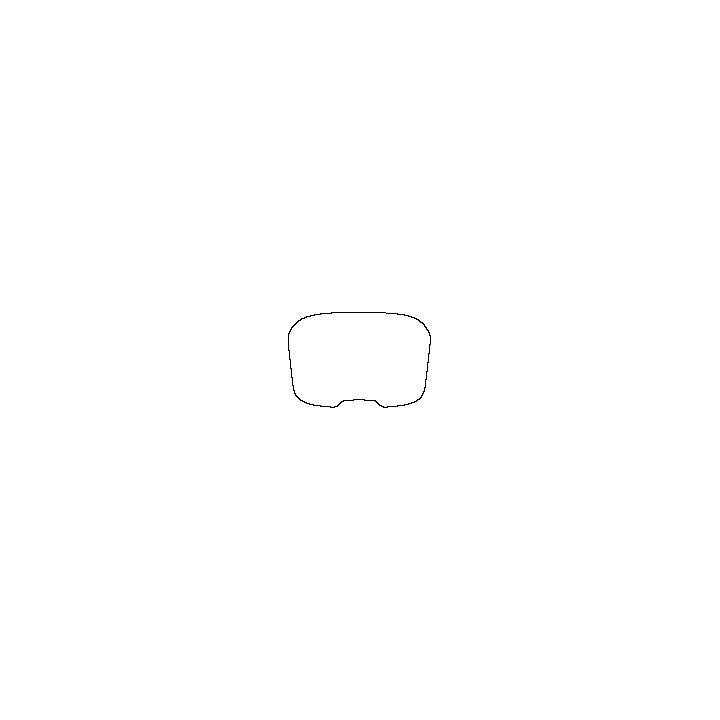 Toyota bZ4X (CN) Window 2022 - Rear Window (Edge exceeds the innder side of black cermic by 3mm)