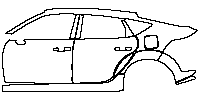 Acura Integra Exterior 2023 - (left) Door+Rear Fender+Side Skirt