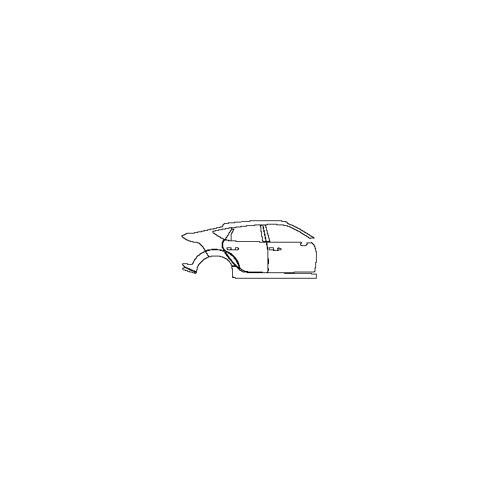 Acura Integra Exterior 2023 - (right) Door+Rear Fender+Side Skirt