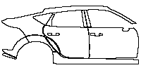 Acura Integra Exterior 2023 - (right) Door+Rear Fender+Side Skirt