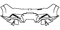 Acura Integra Exterior 2023 - Rear Bumper (with ''INTEGRA'' emblem)