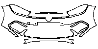 Volkswagen Polo GTI 2018 - Bumper+Headlamp (with 2 PDC)