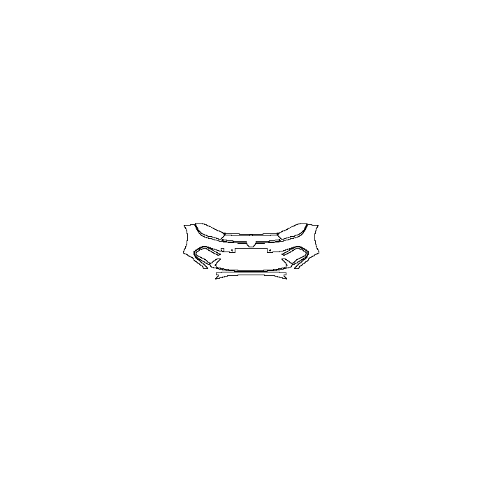 Volkswagen Polo GTI 2018 - Bumper+Headlamp (with 2 PDC)