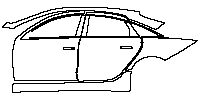 Hyundai IONIQ 6 (US) Exterior 2023 - (left) Door+Rear Fender+Side Skirt