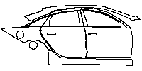 Hyundai IONIQ 6 (US) Exterior 2023 - (right) Door+Rear Fender+Side Skirt