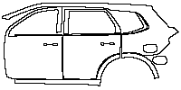 Ford Everest Exterior 2023 - (left) Door+Rear Fender+Side Skirt