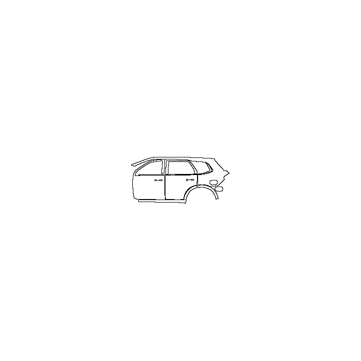 Ford Everest Exterior 2023 - (left) Door+Rear Fender+Side Skirt
