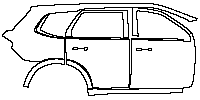 Ford Everest Exterior 2023 - (right) Door+Rear Fender+Side Skirt