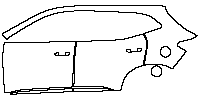 MG HS (EU) Exterior 2023 - (left) Door+Rear Fender