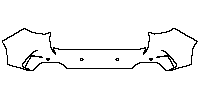 MG HS (EU) Exterior 2023 - Rear Bumper (with 4 PDC)
