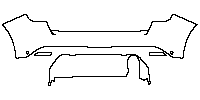 Fiat 600 Hybrid 2023 - Rear Bumper (with 2 PDC)