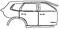 Ford Everest Exterior 2023 - (right) Door+Rear Fender+Side Skirt (with ''TITANIUM'' emblem on front door)