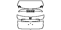 Fiat 600e Exterior 2023 - Trunk Lid (without emblem)