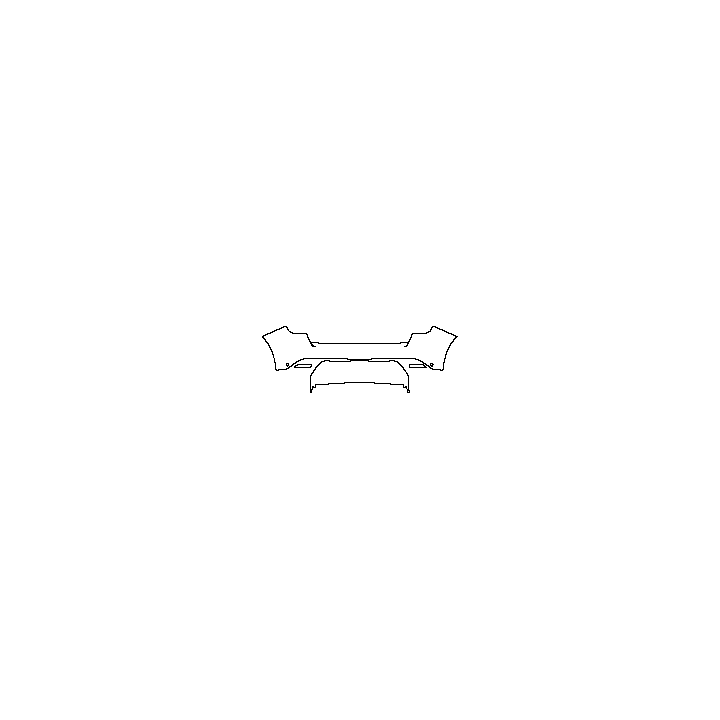 Fiat 600e Exterior 2023 - Rear Bumper (with 2 PDC)