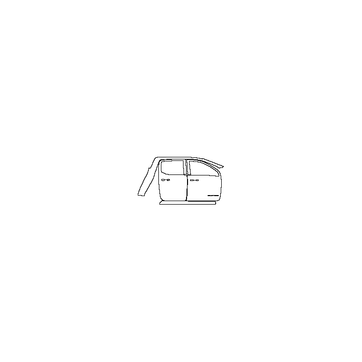 Ford Ranger (EU) Wildtrak 2016 - (left) Door+Rear Fender+Side Skirt (with ''WILDTRAK'' emblem)
