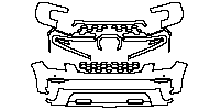 Ford Everest Exterior 2023 - Bumper+Headlamp (with 2 PDC)