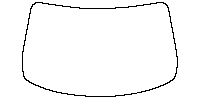 Chevrolet Trax Windows 2024 - Windshield (inside) (without mirror cutout)