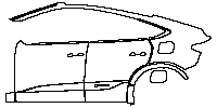 Audi Q6 e-tron Exterior 2024 - (left) Door+Side Skirt+Rear Fender (with roof rack)